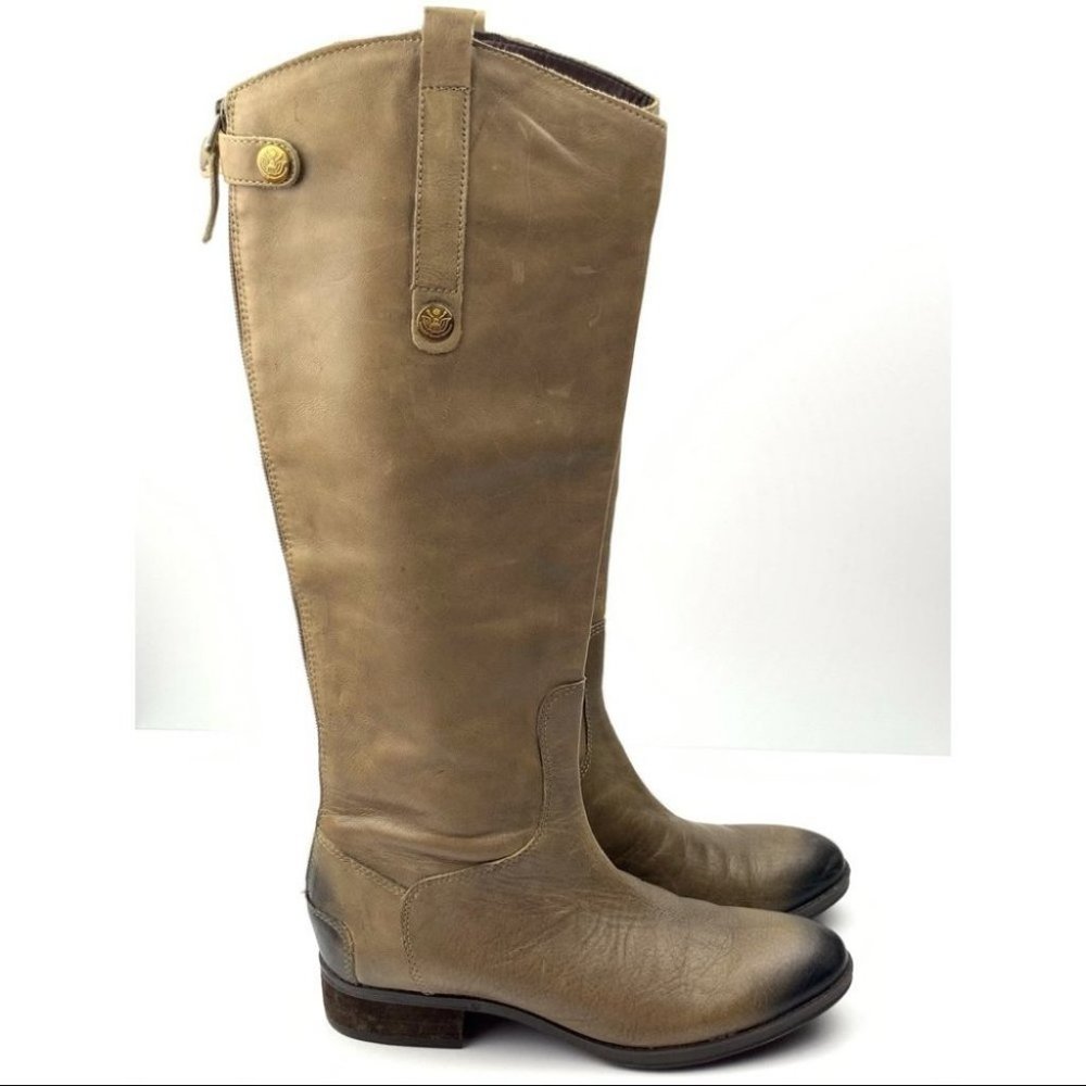 Sam Edelman boots 6.5 37 penny olive tan leather